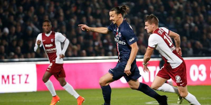 Football: sanction réduite pour Zlatan Ibrahimovic, confirmation de son absence face à Metz