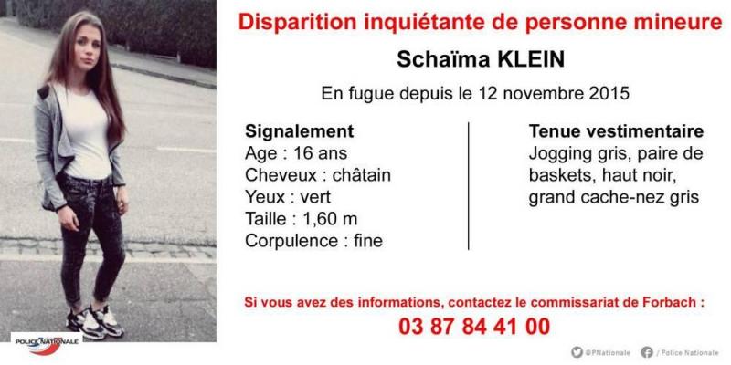 Moselle. Schaïma, 16 ans, activement recherchée après une disparition inquiétante