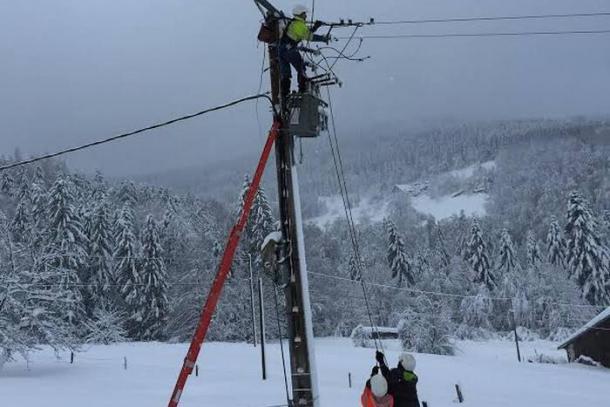 Vosges : la neige provoque de nouveaux incidents sur les réseaux électriques