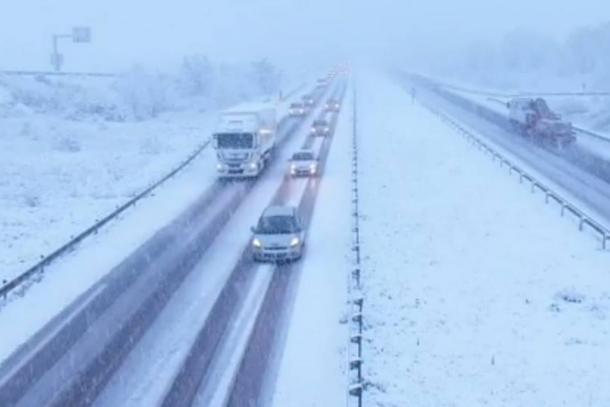 Neige: l’A4 entre Metz et Strasbourg fermée une partie de la journée