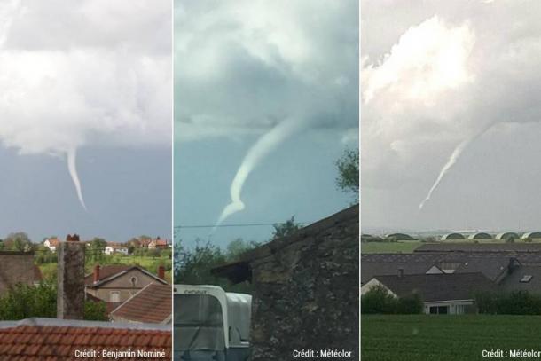 Une tornade se forme près de Briey dans le ciel de Meurthe-et-Moselle