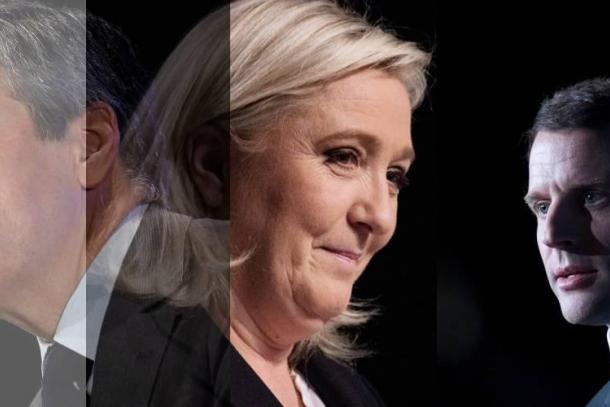 Sondage: Emmanuel Macron passe devant Marine Le Pen au 1er tour